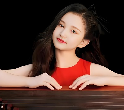 古筝D调<春有百花>汪韵乐演奏简谱伴奏完整版