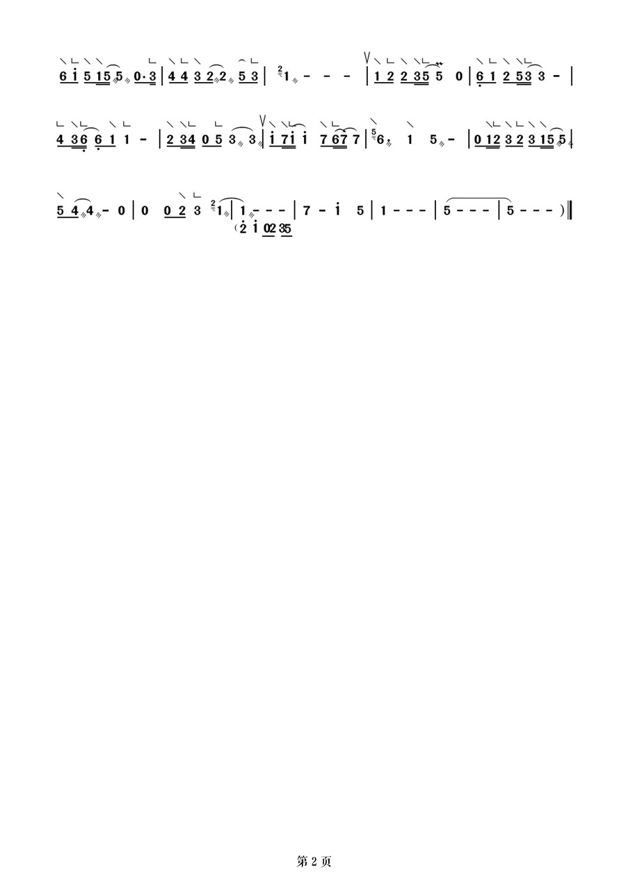 王菲春晚《世界赠予我的》古筝曲谱伴奏_杨淼教学