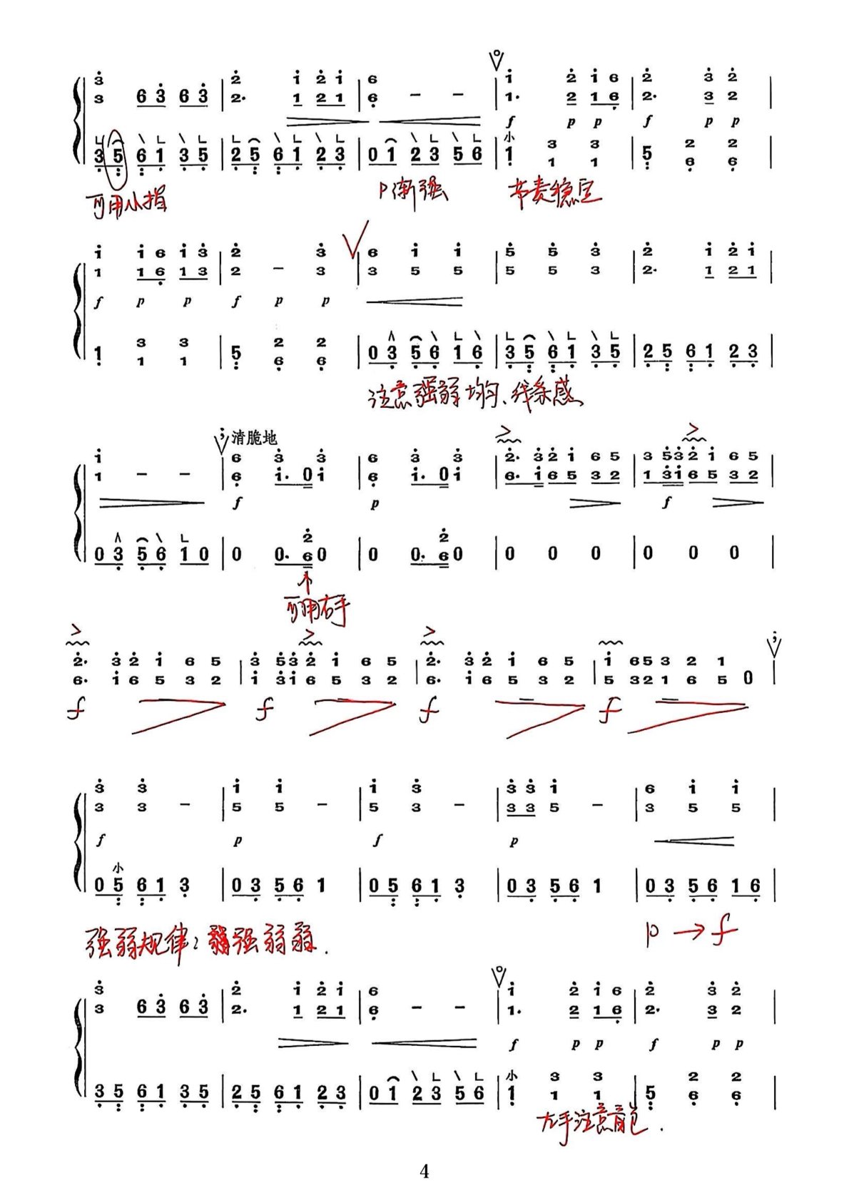 古筝曲《瑶族舞曲》完整版简谱_杨淼教学笔记